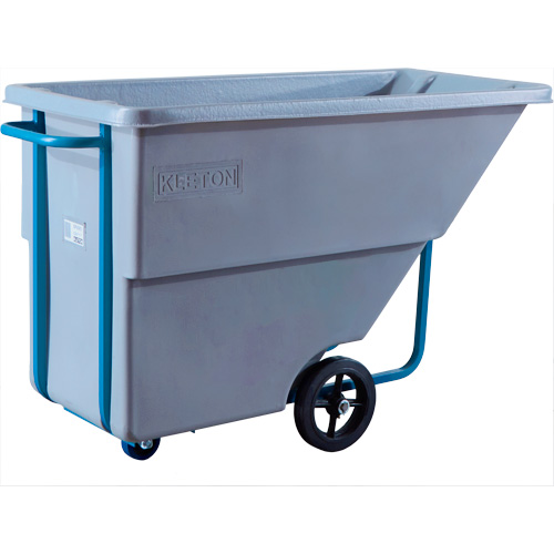 Chariot basculeur en acier, Poly&eacute;thyl&egrave;ne, 0,625 vg³, Capacit&eacute; de charge de 850 lb Oxford Builders Supplies Inc