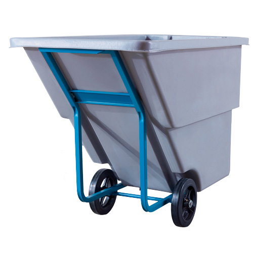 Chariot basculeur en acier, Poly&eacute;thyl&egrave;ne, 0,625 vg³, Capacit&eacute; de charge de 850 lb Oxford Builders Supplies Inc