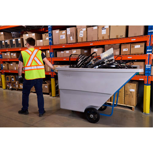 Tilt Truck, Polyethylene, 1.1 cu. yd., 1250 lbs. Load Capacity Oxford Builders Supplies Inc