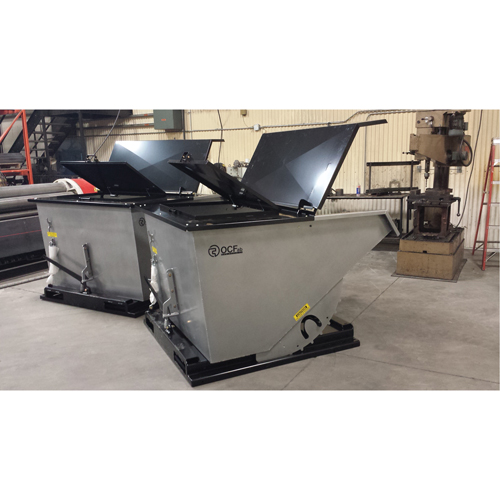 Couvercle en acier pour conteneur autobasculeur Oxford Builders Supplies Inc