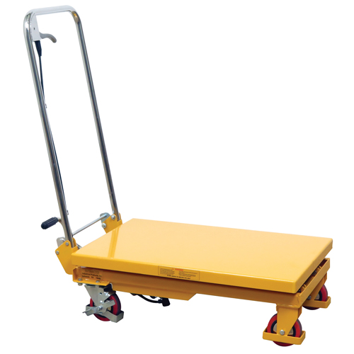 Hydraulic Scissor Lift Table, 17.75" L x 27.5" W/27-1/2" L x 17-3/4" W, Steel, 330 lbs. Capacity Oxford Builders Supplies Inc