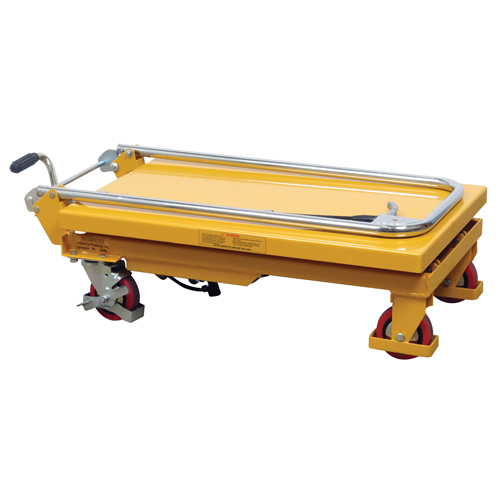 Hydraulic Scissor Lift Table, 17.75" L x 27.5" W/27-1/2" L x 17-3/4" W, Steel, 330 lbs. Capacity Oxford Builders Supplies Inc