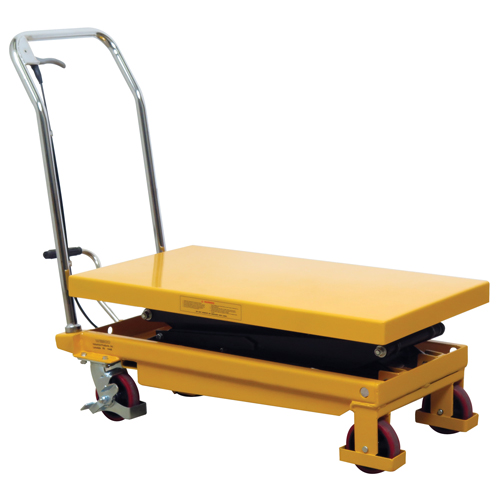Hydraulic Scissor Lift Table, 19.5" L x 35.5" W/35-1/2" L x 19-1/2" W, Steel, 770 lbs. Capacity Oxford Builders Supplies Inc