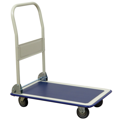 Folding Handle Platform Truck, Steel, 440 lbs., 29" L x 19" W, 32-1/2" High Oxford Builders Supplies Inc