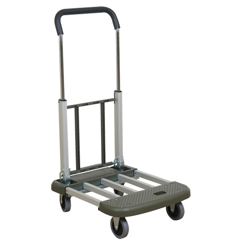 Chariot &agrave; plateforme t&eacute;l&eacute;pliante, Aluminium, 330 lb, 29-1/2" lo x 17-1/2" la, Hauteur 36-1/2" Oxford Builders Supplies Inc