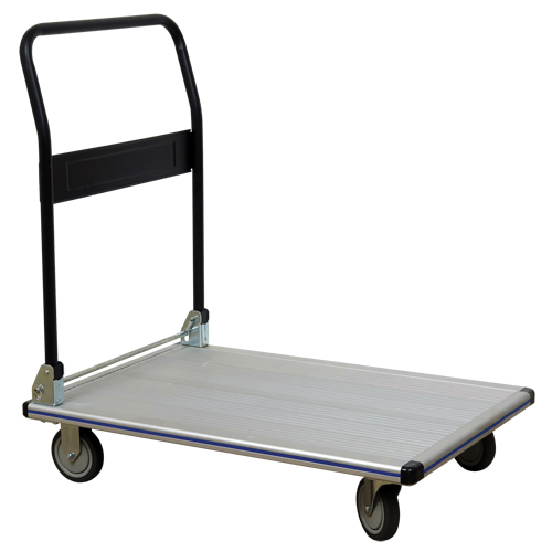 Folding Handle Platform Truck, Aluminum, 350 lbs., 29" L x 18-1/2" W, 34-1/2" High Oxford Builders Supplies Inc