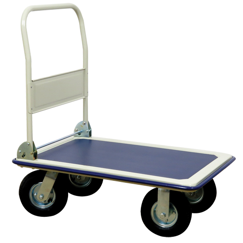 Folding Handle Platform Truck, Steel, 660 lbs., 35" L x 23" W, 43.5" High Oxford Builders Supplies Inc
