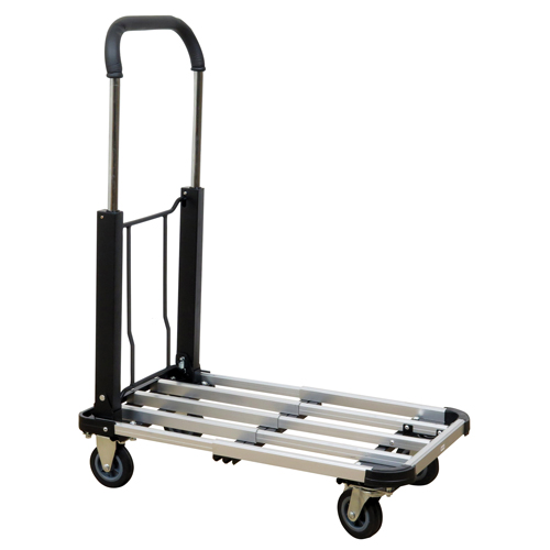Folding Handle Platform Truck, Aluminum, 300 lbs., 28" L x 16" W, 37.75" High Oxford Builders Supplies Inc