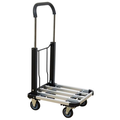 Folding Handle Platform Truck, Aluminum, 300 lbs., 28" L x 16" W, 37.75" High Oxford Builders Supplies Inc