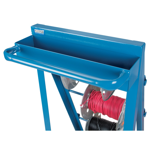 Chariot portatif pour mat&eacute;riaux bobin&eacute;s, Acier, 4 Montants, 24-1/2" la x 49" h x 23" p, Capacit&eacute; de 400 lb Oxford Builders Supplies Inc