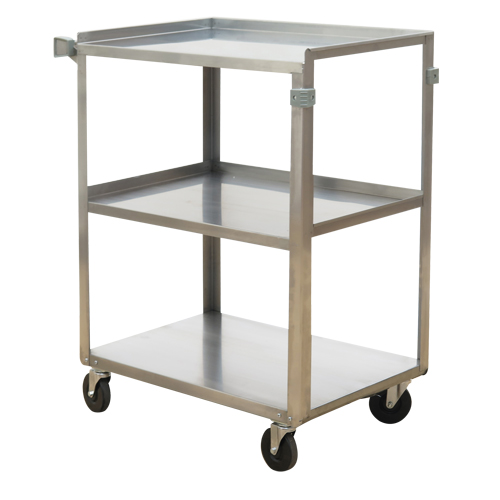 Shelf Carts, 3 Tiers, 15-1/2" W x 32-1/8" H x 24" D, 300 lbs. Capacity Oxford Builders Supplies Inc