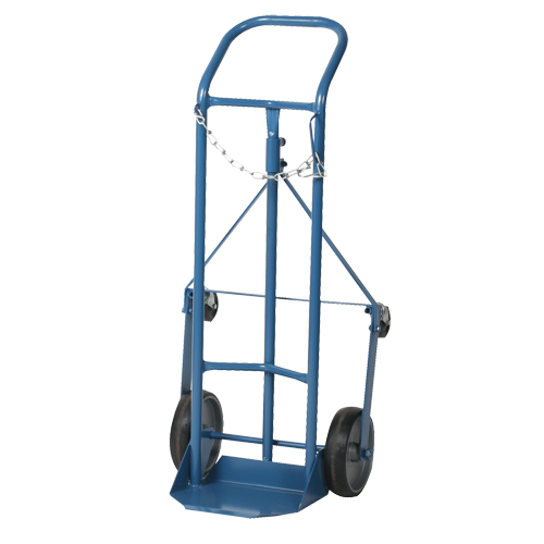 Professional Gas Cylinder Truck CC-1, Mold-on Rubber Wheels, 9" W x 7-1/4" L Base, 250 lbs. Oxford Builders Supplies Inc