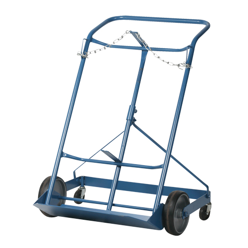 Professional Double Gas Cylinder Truck CC-2, Mold-on Rubber Wheels, 16-7/8" W x 7-1/4" L Base, 500 lbs. Oxford Builders Supplies Inc