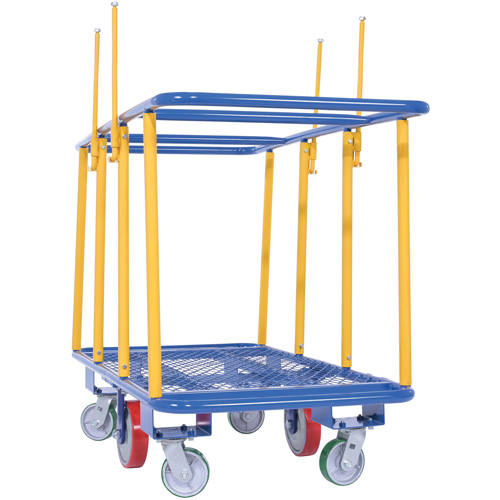 Horizontal Panel Cart, 63-7/16" x 28-1/2" x 40-15/16", 2000 lbs. Capacity Oxford Builders Supplies Inc