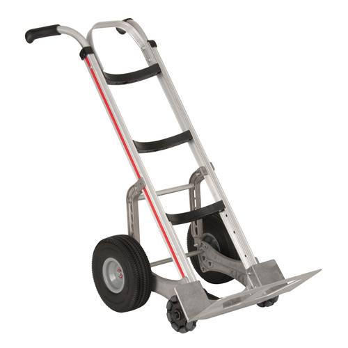 Self-Stabilizing Hand Truck, Dual Handle, Aluminum, 55'' Height, 500 lbs. Capacity Oxford Builders Supplies Inc
