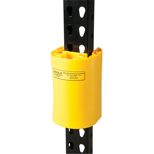 Butoir en poly pour rayonnage, 5" la x 6" lo x 8" h, Jaune Oxford Builders Supplies Inc