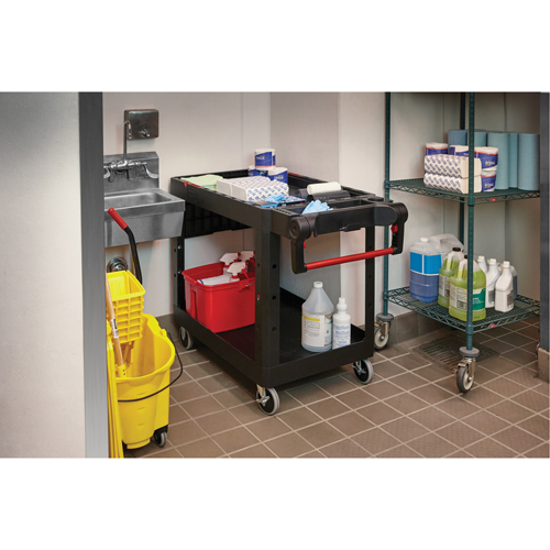 Heavy-Duty Adaptable Utility Cart, 2 Tiers, 17-3/4" x 36" x 46-1/5", 500 lbs. Capacity Oxford Builders Supplies Inc