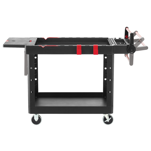 Chariot utilitaire robuste et polyvalent, 2 tiers, 25-1/5" x 36" x 51-1/2", Capacit&eacute; 500 lb Oxford Builders Supplies Inc