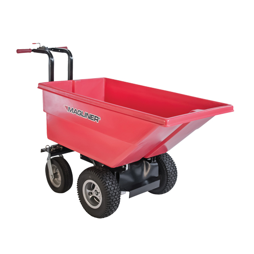 Chariot &agrave; bascule motoris&eacute;, Capacit&eacute; 6 cu.ft., 40" h x 25" la x 56" p Oxford Builders Supplies Inc