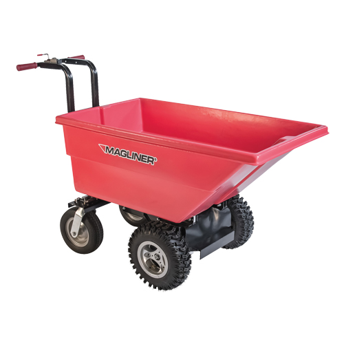 Chariot &agrave; bascule motoris&eacute;, Capacit&eacute; 6 cu.ft., 40" h x 25" la x 56" p Oxford Builders Supplies Inc