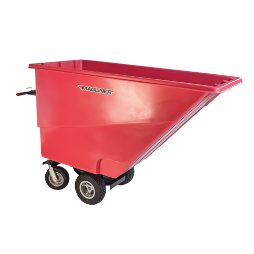 Chariot &agrave; bascule motoris&eacute;, Capacit&eacute; 27 cu. ft., 51" h x 81" la x 33" p Oxford Builders Supplies Inc