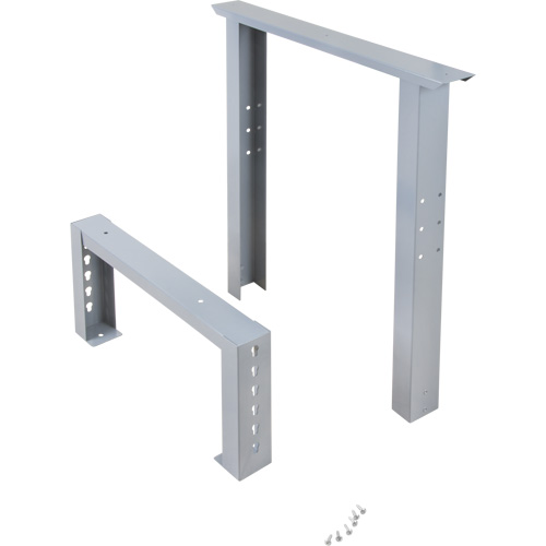 Pattes d'&eacute;tabli pour service industriel, Acier, 24" p x 34" h, Simple Oxford Builders Supplies Inc