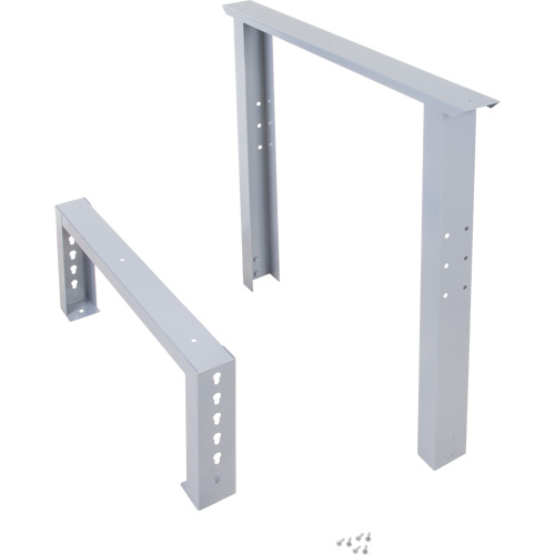 Pattes d'&eacute;tabli pour service industriel, Acier, 30" p x 34" h, Simple Oxford Builders Supplies Inc