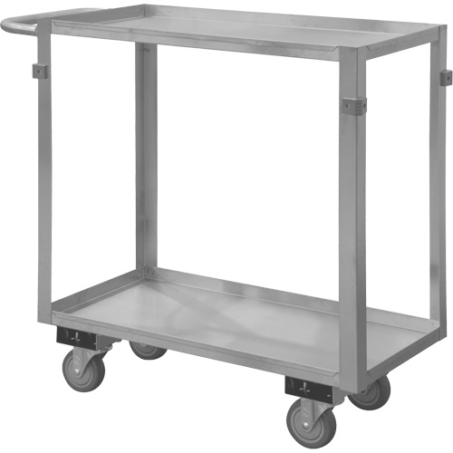 Chariot avec tablettes de calibre industriel, 2 Tiers, 16-3/4" la x 34" h x 36-7/16" p, Capacit&eacute; 600 lb Oxford Builders Supplies Inc