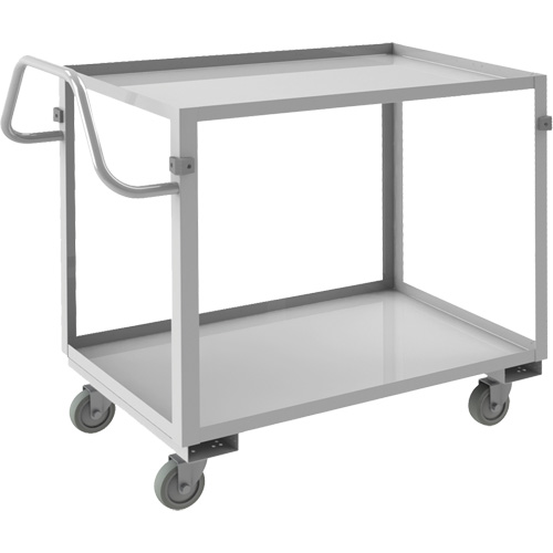 Industrial Grade Shelf Cart, 2 Tiers, 22-1/2" W x 36-1/2" H x 42-7/16" D, 600 lbs. Capacity Oxford Builders Supplies Inc