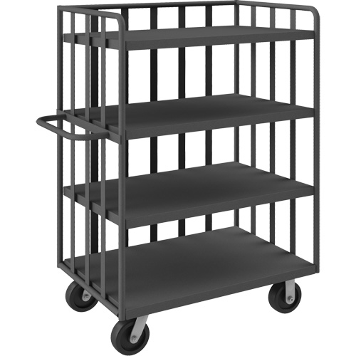 Chariot &agrave; tablettes ouvert portatif, 4 Tiers, 31-1/8" la x 57-1/2" h x 56-1/8" p, Capacit&eacute; 3600 lb Oxford Builders Supplies Inc