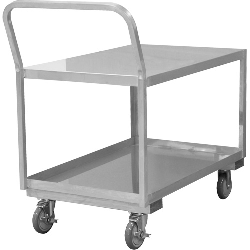 Chariot d'atelier industriel &agrave; profil bas, 2 niveaux, 24-1/8" la x 40-3/4" p x 38-1/8" h, 1200 lb Cap Oxford Builders Supplies Inc