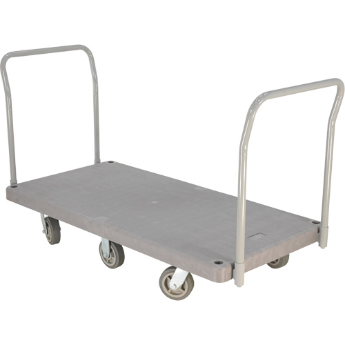 Heavy Duty Plastic Platform Truck, 60" L x 30" W, 3000 lbs. Cap., Polyurethane Wheels Oxford Builders Supplies Inc