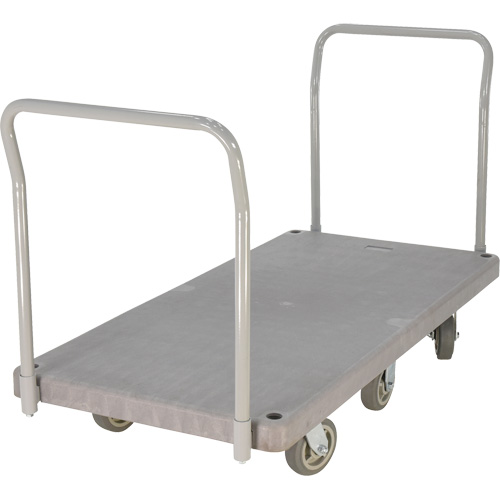 Heavy Duty Plastic Platform Truck, 60" L x 30" W, 3000 lbs. Cap., Polyurethane Wheels Oxford Builders Supplies Inc