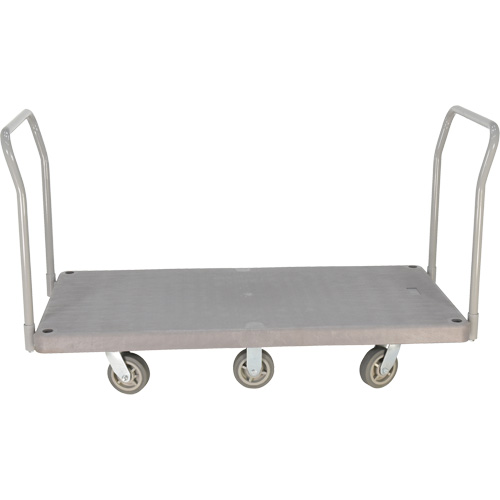 Heavy Duty Plastic Platform Truck, 60" L x 30" W, 3000 lbs. Cap., Polyurethane Wheels Oxford Builders Supplies Inc