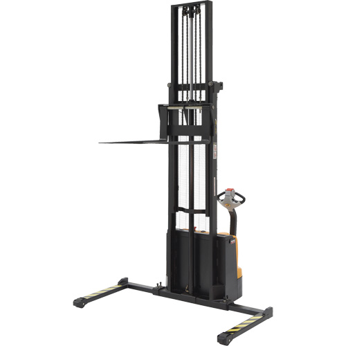 Double Mast Stacker, Electric Operated, 2200 lbs. Capacity, 150" Max Lift Oxford Builders Supplies Inc