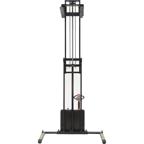 Double Mast Stacker, Electric Operated, 2200 lbs. Capacity, 150" Max Lift Oxford Builders Supplies Inc