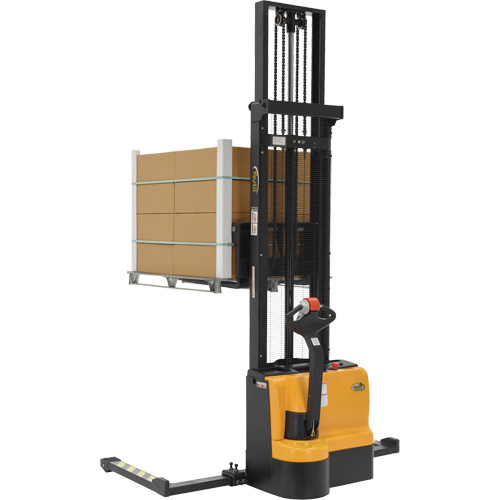 Double Mast Stacker, Electric Operated, 2200 lbs. Capacity, 150" Max Lift Oxford Builders Supplies Inc