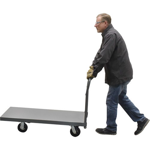 Platform Truck, 48" L x 24" W, 2000 lbs. Capacity, Rubber Casters Oxford Builders Supplies Inc