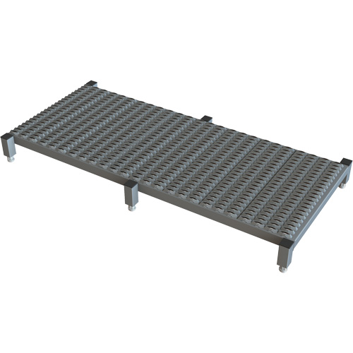Adjustable Height One-Step Work Platform, 24" W x 59" D, 800 lbs. Capacity, All-Welded Oxford Builders Supplies Inc