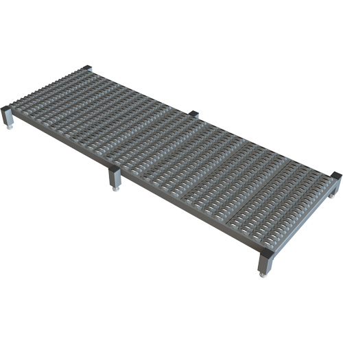 Adjustable Height One-Step Work Platform, 24" W x 71" D, 800 lbs. Capacity, All-Welded Oxford Builders Supplies Inc
