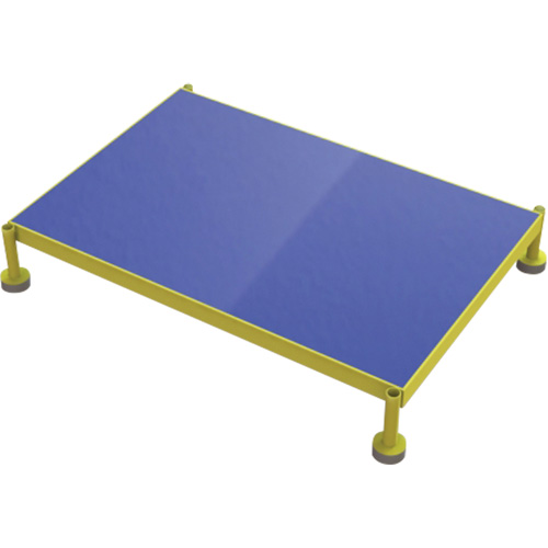Adjustable Height One-Step Work Platform, 24" W x 36" D, 800 lbs. Capacity, All-Welded Oxford Builders Supplies Inc