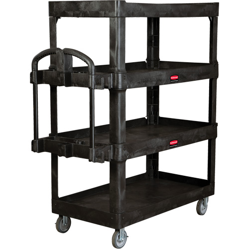 Heavy-Duty Ergo Utility Cart, 4 Tiers, 24-1/4" x 62-2/5" x 54-1/10", 700 lbs. Capacity Oxford Builders Supplies Inc