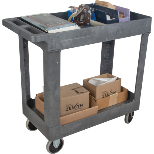 Utility Service Cart, 2 Tiers, 16-1/2" x 32-1/2" x 34-1/2", 550 lbs. Capacity Oxford Builders Supplies Inc