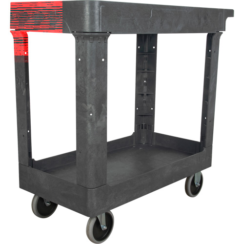 Utility Service Cart, 2 Tiers, 16-1/2" x 32-1/2" x 34-1/2", 550 lbs. Capacity Oxford Builders Supplies Inc