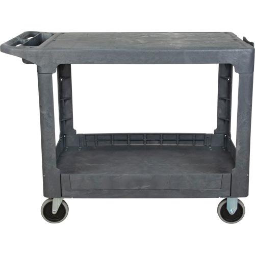 Chariot utilitaire pour l'entretien avec tablette plate, 2 tiers, 25-1/4" x 32-1/4" x 44", Capacit&eacute; 550 lb Oxford Builders Supplies Inc