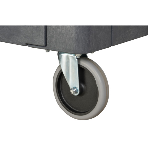 Chariot utilitaire pour l'entretien avec tablette plate, 2 tiers, 25-1/4" x 32-1/4" x 44", Capacit&eacute; 550 lb Oxford Builders Supplies Inc