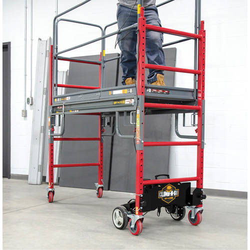 Complete Motorized Buildman 6' Baker Scaffold Kit, 31" D x 118-3/4" H Oxford Builders Supplies Inc