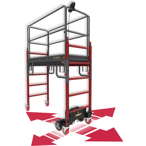 Complete Motorized Buildman 6' Baker Scaffold Kit, 31" D x 118-3/4" H Oxford Builders Supplies Inc