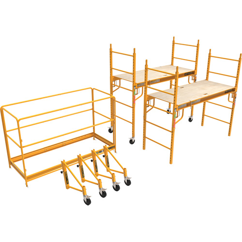 Complete 12' Drywall Baker Scaffold Tower Set, 58-1/2" D x 183" H Oxford Builders Supplies Inc