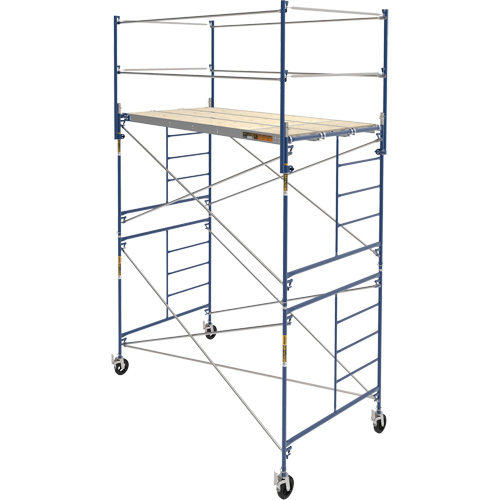 Complete Scaffold Tower with Casters, 66-2/10" D x 177-1/2" H Oxford Builders Supplies Inc